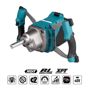 Makita XGT® UT001G Cordless Mixer 40Vmax – 1200W, 2-Speed